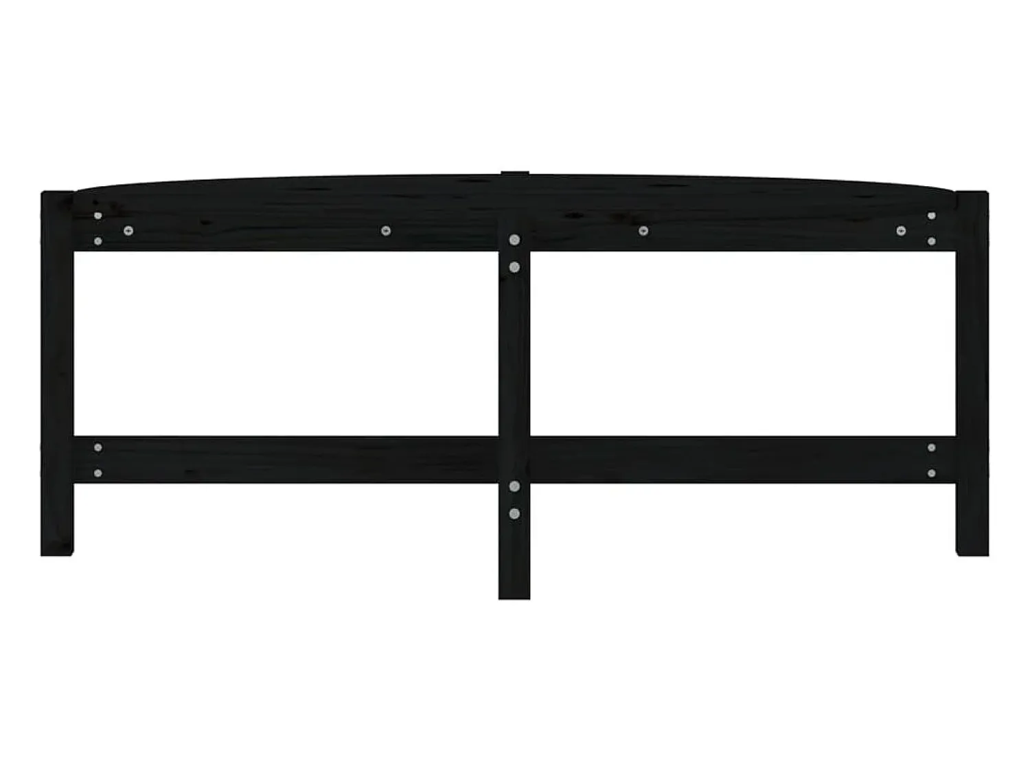 Mesa De Centro| Mesa de centro | Mesa de apoio 118x63x45 cm madeira de pinho maciça Preto