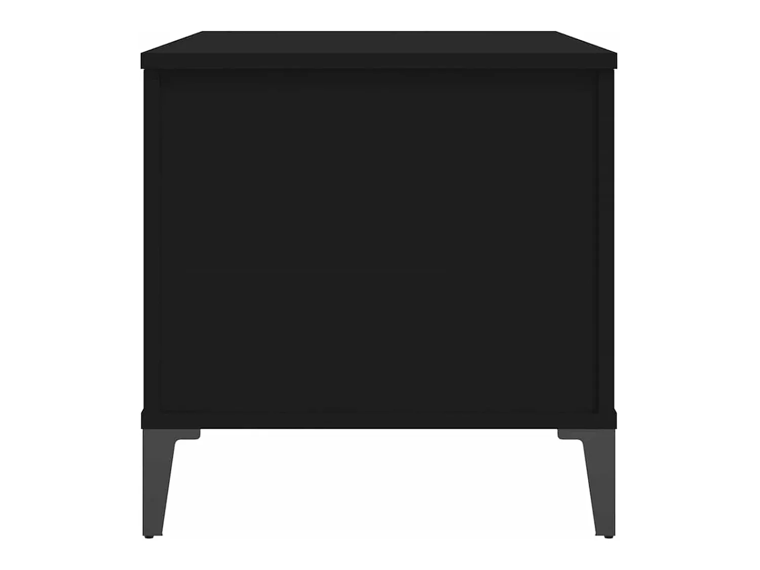 Mesa De Centro| Mesa de centro | Mesa de apoio 90x44.5x45 cm derivados de madeira Preto