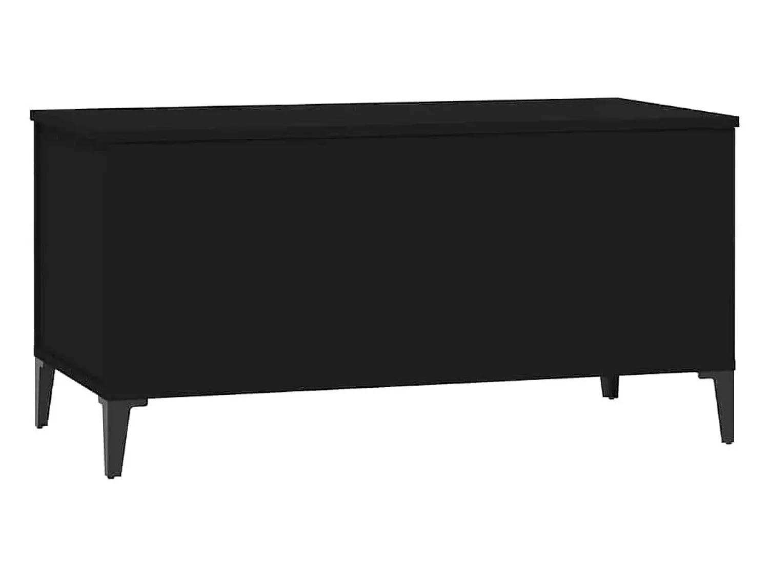 Mesa De Centro| Mesa de centro | Mesa de apoio 90x44.5x45 cm derivados de madeira Preto