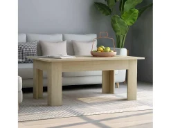 Online Mesa de centro | Mesa de apoio 100x60x42cm derivados de madeira carvalho sonoma Castanho