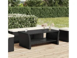 Mesa de centro | Mesa de apoio 100x50x40 cm vime PE^ Mesa De Centro