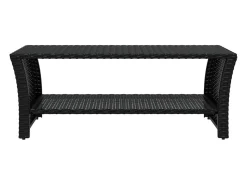Mesa de centro | Mesa de apoio 100x50x40 cm vime PE^ Mesa De Centro