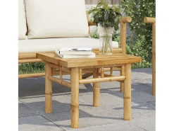 Mesa De Centro| Mesa de centro | Mesa de apoio | Mesa de café 45x45x35 cm bambu Castanho