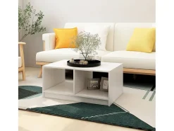 Mesa de centro | Mesa de apoio 75x50x33.5 cm madeira de pinho maciça^ Mesa De Centro