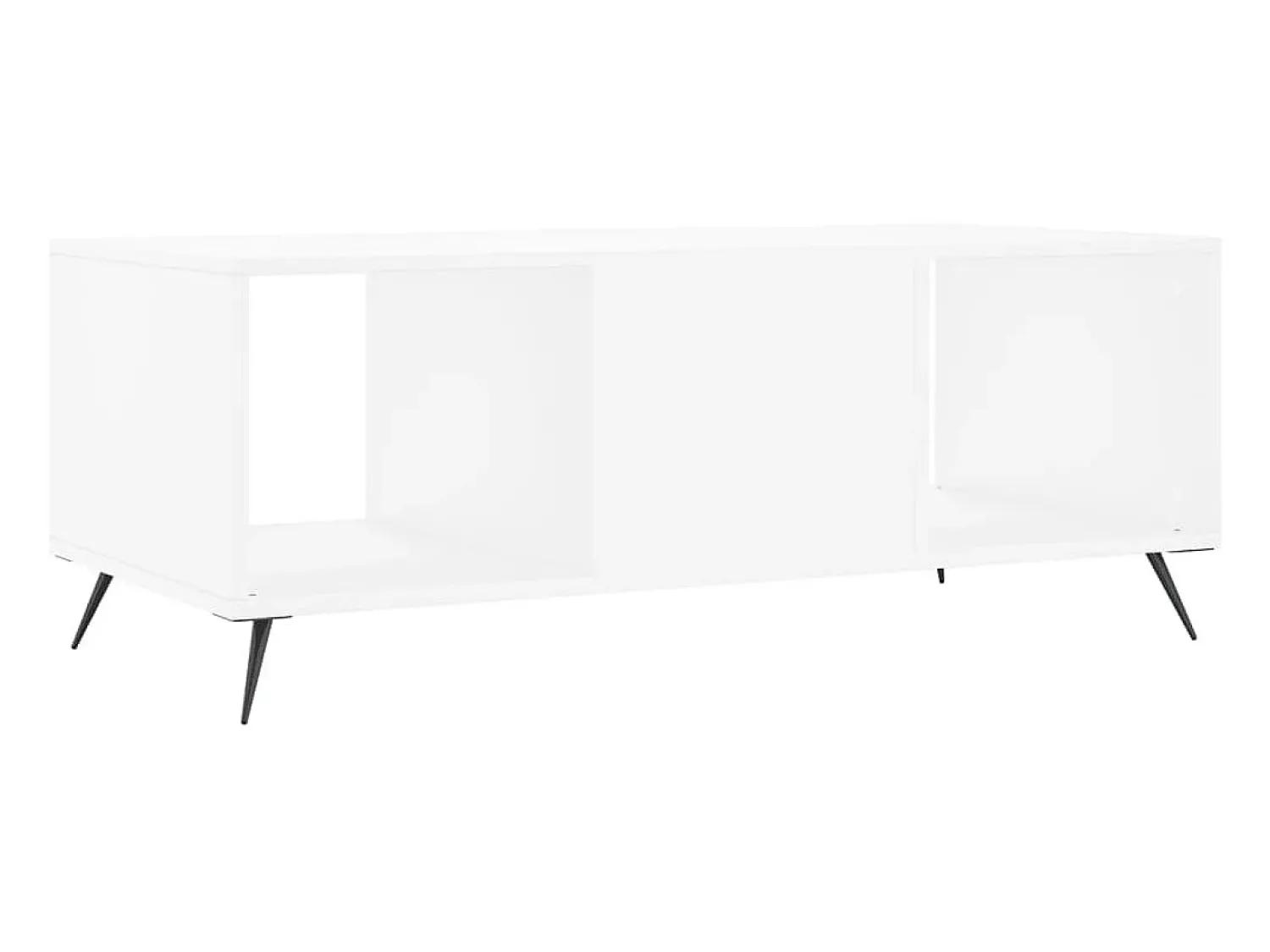 Mesa De Centro* Mesa de centro | Mesa de apoio 102x50x40 cm madeira processada Branco