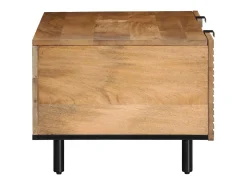 Best Mesa de centro | Mesa de apoio 100x54x40cm madeira de mangueira maciça Castanho