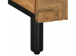 Best Mesa de centro | Mesa de apoio 100x54x40cm madeira de mangueira maciça Castanho