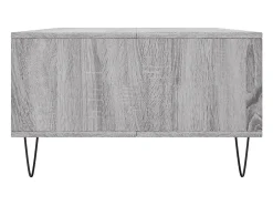 Mesa De Centro| Mesa de centro | Mesa de apoio 104x60x35 cm derivados madeira sonoma Cinzento