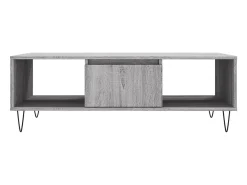 Mesa De Centro| Mesa de centro | Mesa de apoio 104x60x35 cm derivados madeira sonoma Cinzento