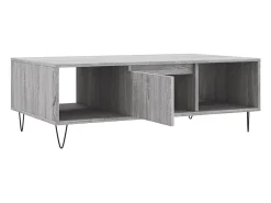 Mesa De Centro| Mesa de centro | Mesa de apoio 104x60x35 cm derivados madeira sonoma Cinzento