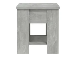 Mesa De Centro| Mesa de centro | Mesa de apoio 101x49x52 cm madeira processada cinza cimento Cinzento