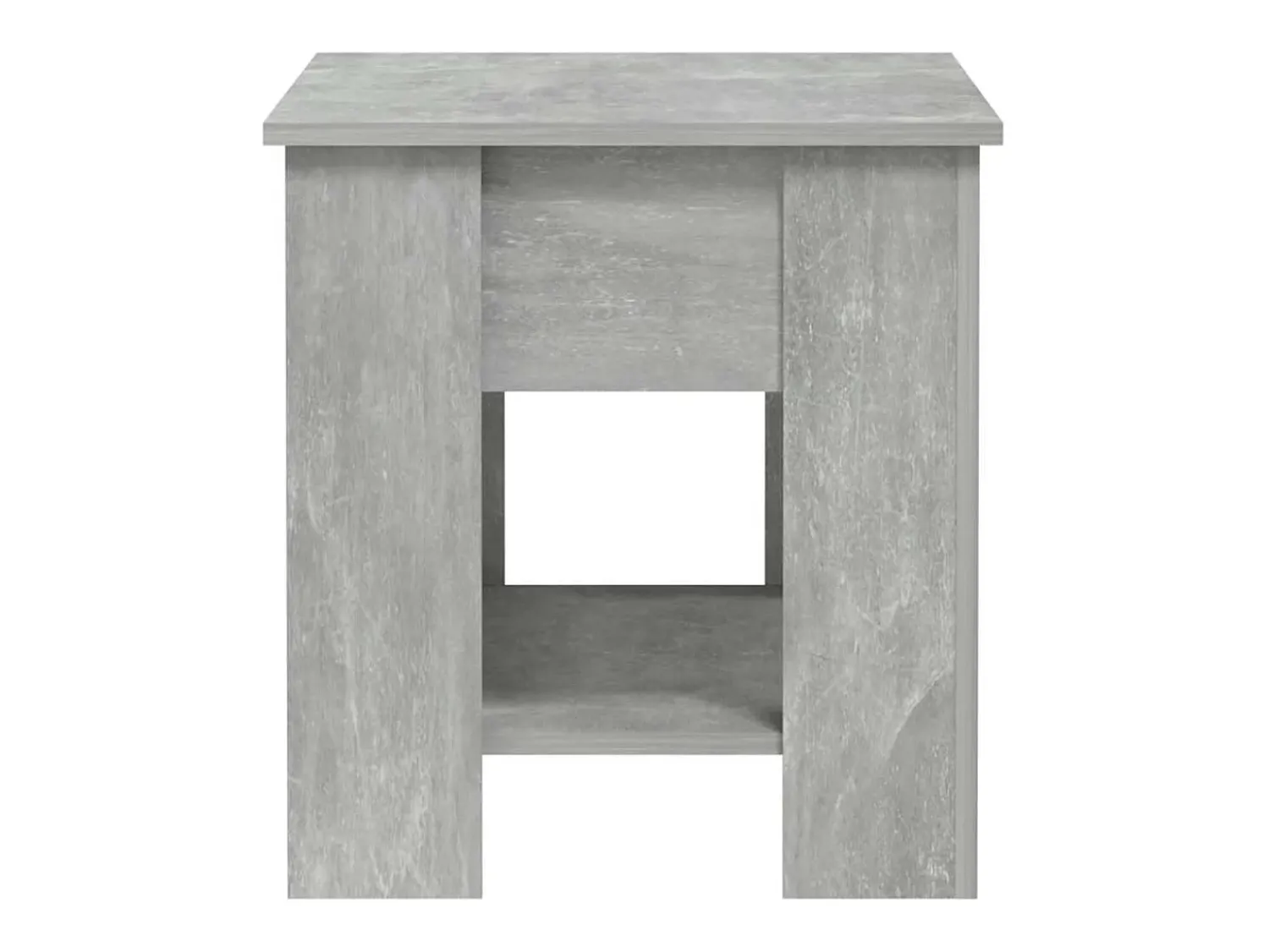 Mesa De Centro| Mesa de centro | Mesa de apoio 101x49x52 cm madeira processada cinza cimento Cinzento