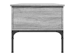 Mesa de centro | Mesa de apoio 100x50x45cm derivados madeira/metal cinza sonoma^ Mesa De Centro