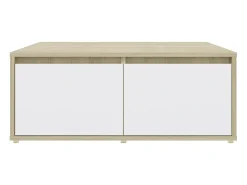 Mesa De Centro* Mesa de centro | Mesa de apoio derivados de madeira e carvalho sonoma Branco