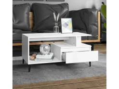 Mesa de centro | Mesa de apoio 90x49x45 cm derivados de madeira^ Mesa De Centro
