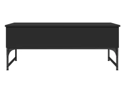 Mesa De Centro| Mesa de centro | Mesa de apoio 100x50x40 cm derivados de madeira/metal Preto