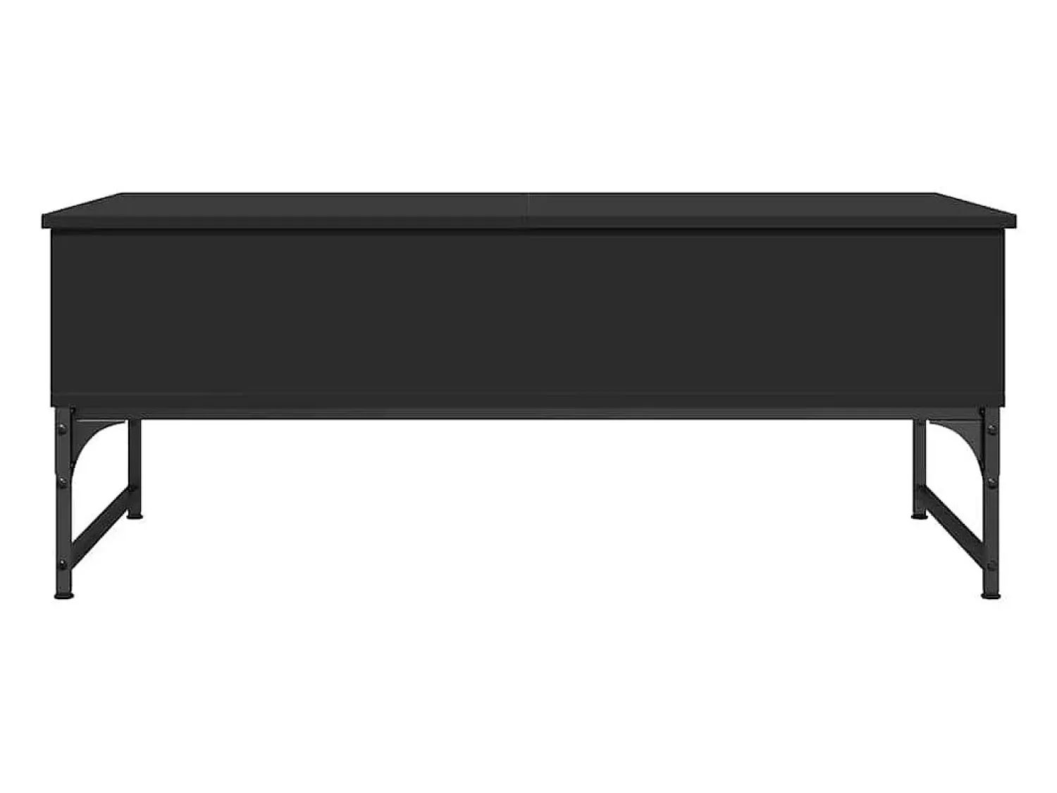Mesa De Centro| Mesa de centro | Mesa de apoio 100x50x40 cm derivados de madeira/metal Preto