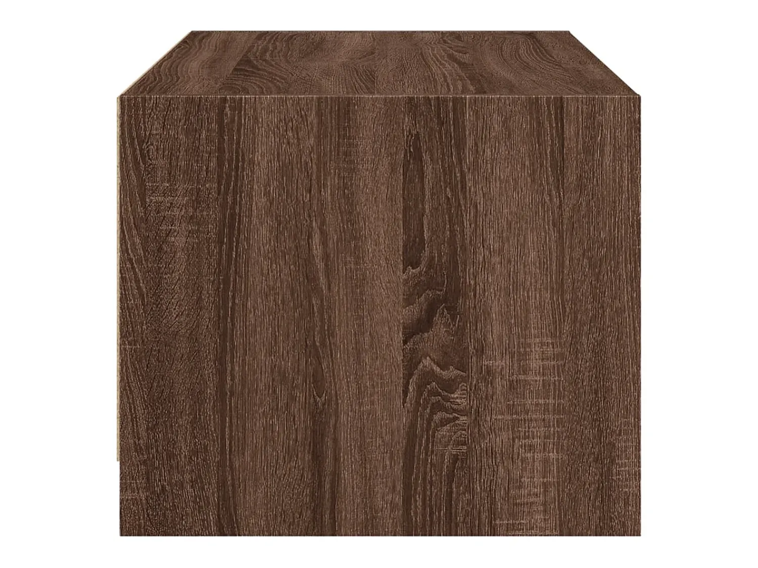 Sale Mesa de centro | Mesa de apoio c/ portas de vidro 68x50x42 cm carvalho Castanho