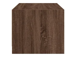 Sale Mesa de centro | Mesa de apoio c/ portas de vidro 68x50x42 cm carvalho Castanho