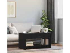 Mesa De Centro* Mesa de centro | Mesa de apoio Carvalho 80x50.5x41.5 cm Preto