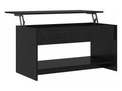 Mesa De Centro* Mesa de centro | Mesa de apoio Carvalho 80x50.5x41.5 cm Preto
