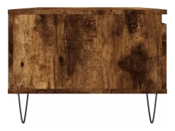 Mesa De Centro| Mesa de centro | Mesa de apoio 90x50x36.5 cm derivados madeira carvalho fumado Castanho