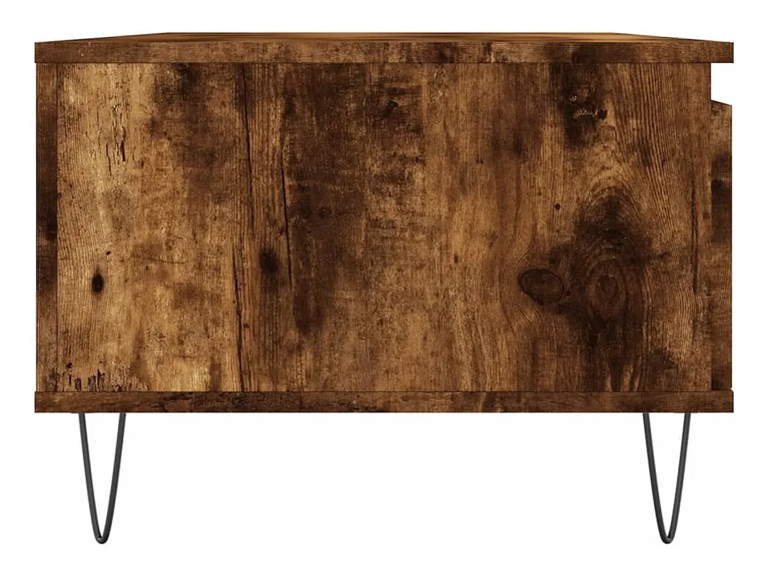 Mesa De Centro| Mesa de centro | Mesa de apoio 90x50x36.5 cm derivados madeira carvalho fumado Castanho