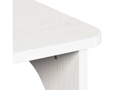 Mesa De Centro* Mesa de centro | Mesa de apoio 80x50x31 cm Madeira de pinho maciça Branco