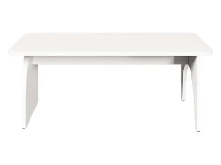 Mesa De Centro* Mesa de centro | Mesa de apoio 80x50x31 cm Madeira de pinho maciça Branco
