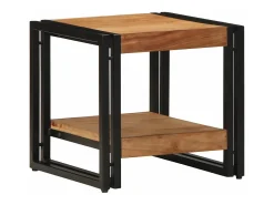 Mesa De Centro| Mesa de centro | Mesa de apoio | Mesa de café 40x40x38 cm Madeira de acácia maciça Castanho