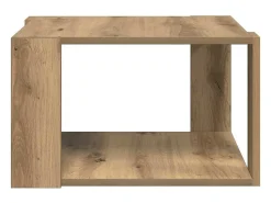 New Mesa de centro | Mesa de apoio carvalho artisiano 51.5x51.5x30 cm Bege
