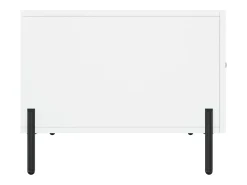 Outlet Mesa de centro | Mesa de apoio 50x50x40 cm derivados de madeira Branco