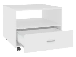 Online Mesa de centro | Mesa de apoio 55x55x40 cm derivados de madeira Branco