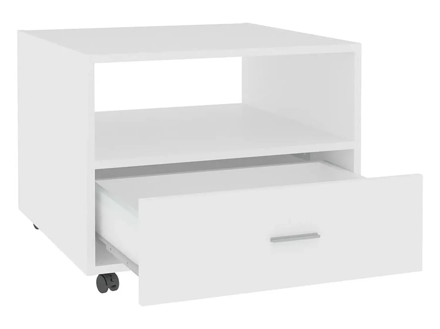 Online Mesa de centro | Mesa de apoio 55x55x40 cm derivados de madeira Branco
