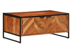 Mesa de centro | Mesa de apoio | Mesa de café 90x55x40 cm madeira de acácia maciça^ Mesa De Centro