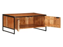 Mesa de centro | Mesa de apoio | Mesa de café 90x55x40 cm madeira de acácia maciça^ Mesa De Centro
