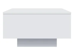 Mesa De Centro* Mesa de centro | Mesa de apoio com luzes LED 55x55x31 cm Branco