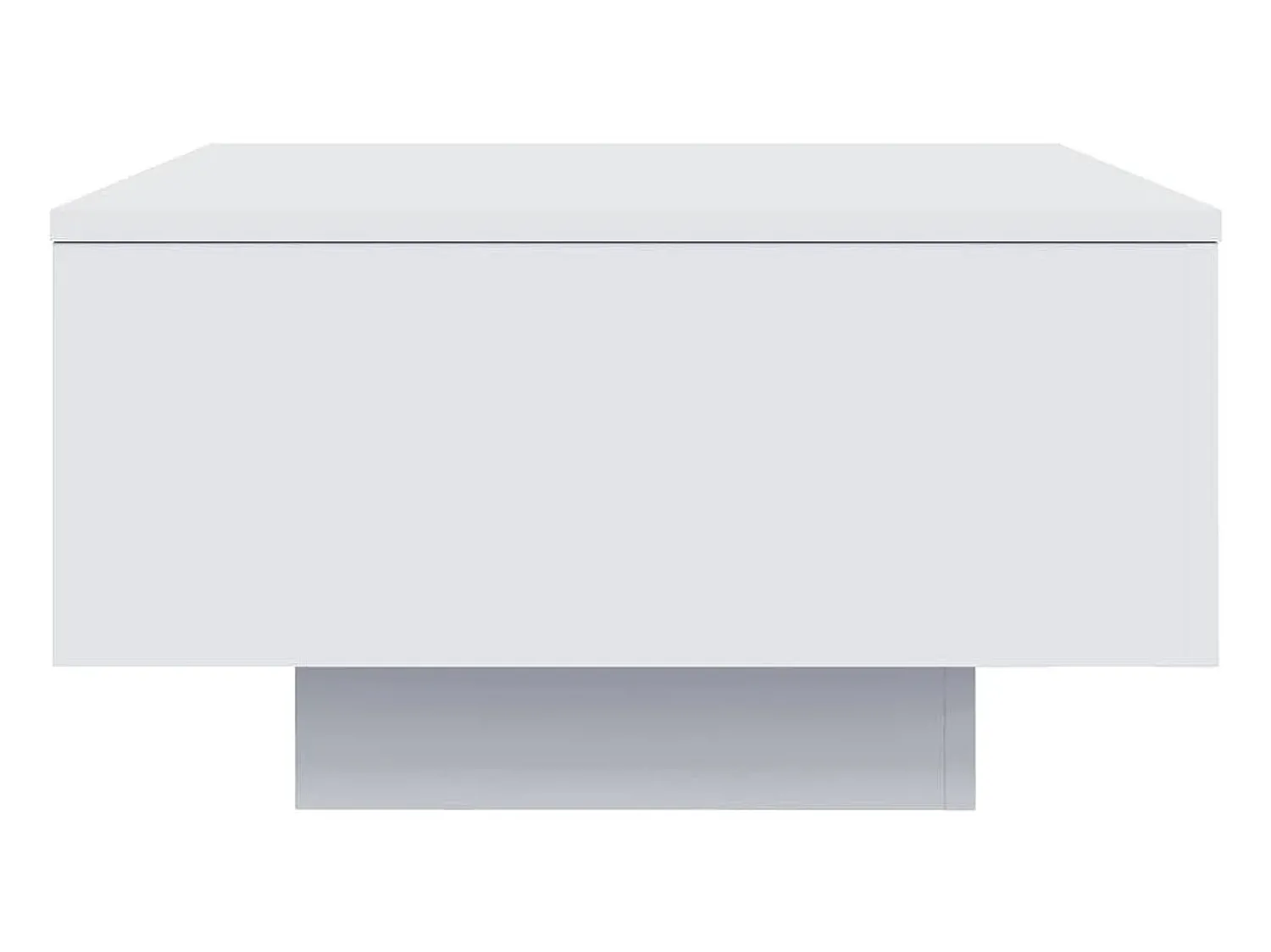 Mesa De Centro* Mesa de centro | Mesa de apoio com luzes LED 55x55x31 cm Branco