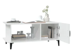 Mesa De Centro| Mesa de centro | Mesa de apoio 90x50x40 cm madeira processada Branco