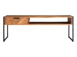 Mesa De Centro* Mesa de centro | Mesa de apoio | Mesa de café 110x55x40 cm madeira de acácia maciça Castanho