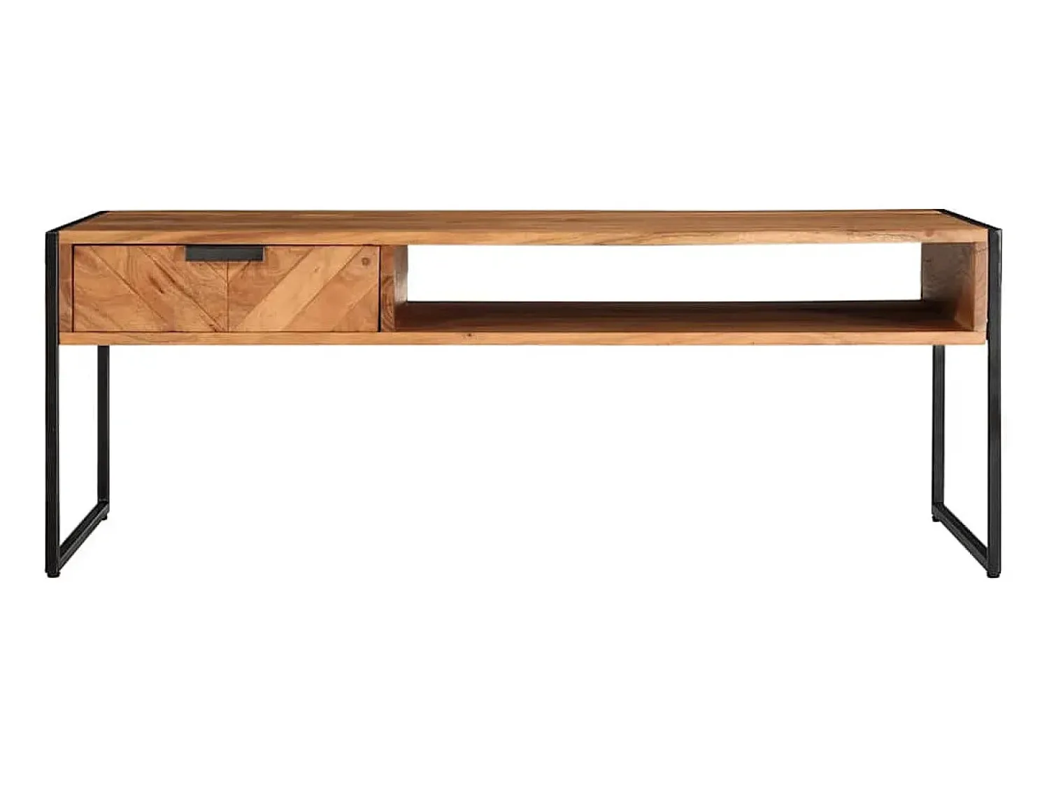 Mesa De Centro* Mesa de centro | Mesa de apoio | Mesa de café 110x55x40 cm madeira de acácia maciça Castanho
