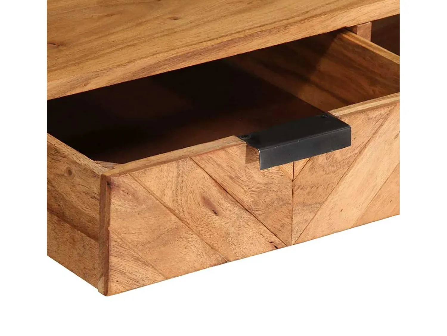 Mesa De Centro* Mesa de centro | Mesa de apoio | Mesa de café 110x55x40 cm madeira de acácia maciça Castanho