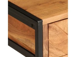 Mesa De Centro* Mesa de centro | Mesa de apoio | Mesa de café 110x55x40 cm madeira de acácia maciça Castanho