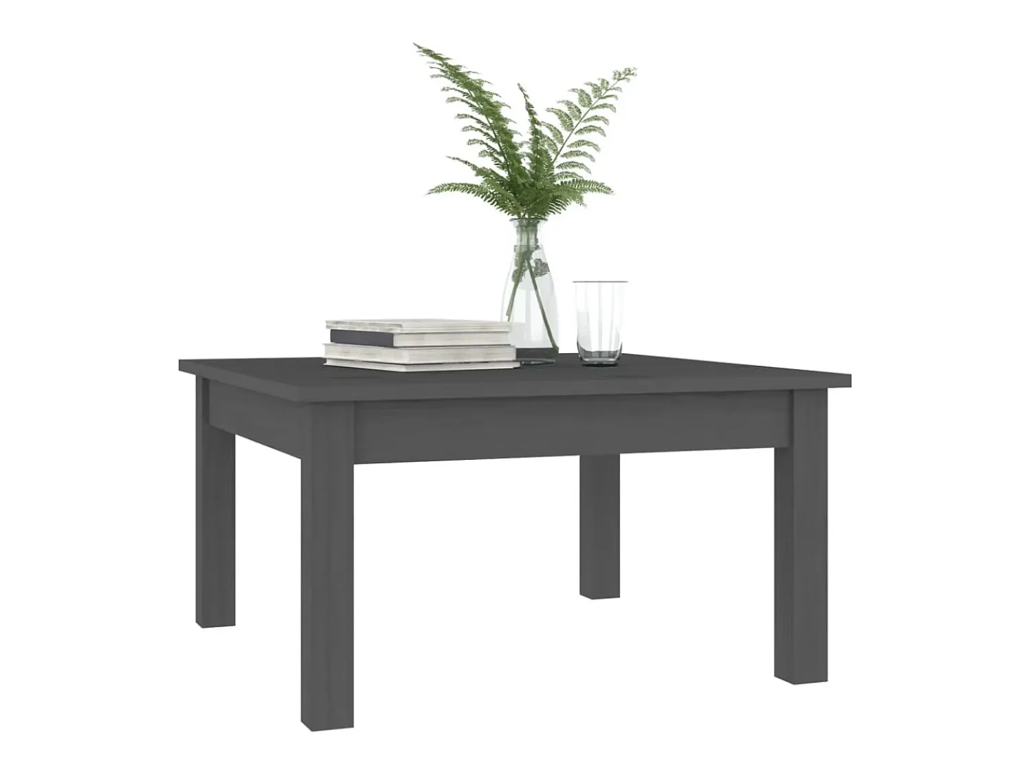 Mesa de centro | Mesa de apoio 55x55x30 cm madeira de pinho maciça^ Mesa De Centro