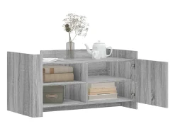 Hot Mesa de centro | Mesa de apoio 100x50x50cm derivados de madeira sonoma Cinzento