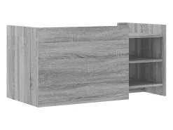 Hot Mesa de centro | Mesa de apoio 100x50x50cm derivados de madeira sonoma Cinzento