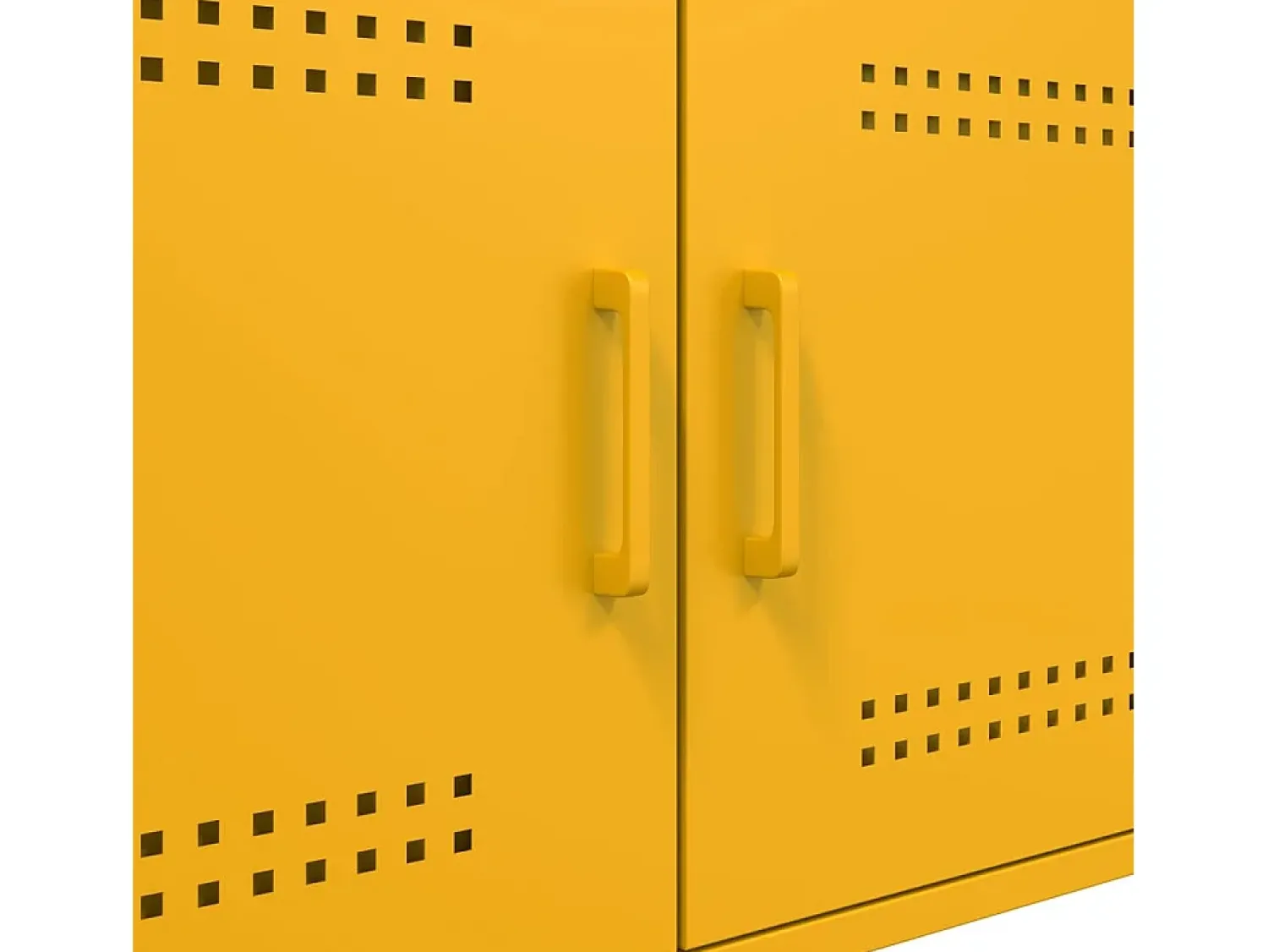 Mesa De Centro| Mesa de centro | Mesa de apoio 68x50x50.5 cm aço mostarda Amarelo