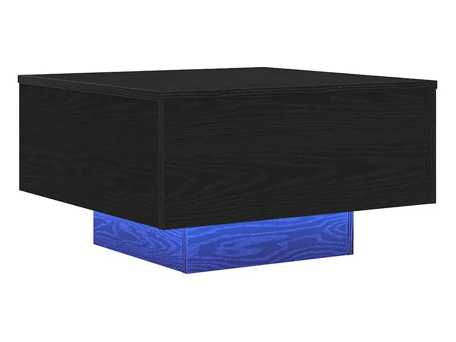 Mesa De Centro| Mesa de centro | Mesa de apoio Carvalho 55x55x31 cm Preto