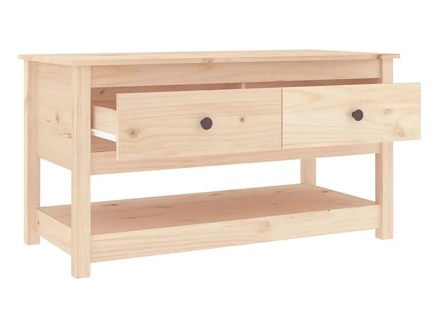 Mesa de centro | Mesa de apoio | Mesa de café 102x49x55 cm pinho maciço^ Mesa De Centro