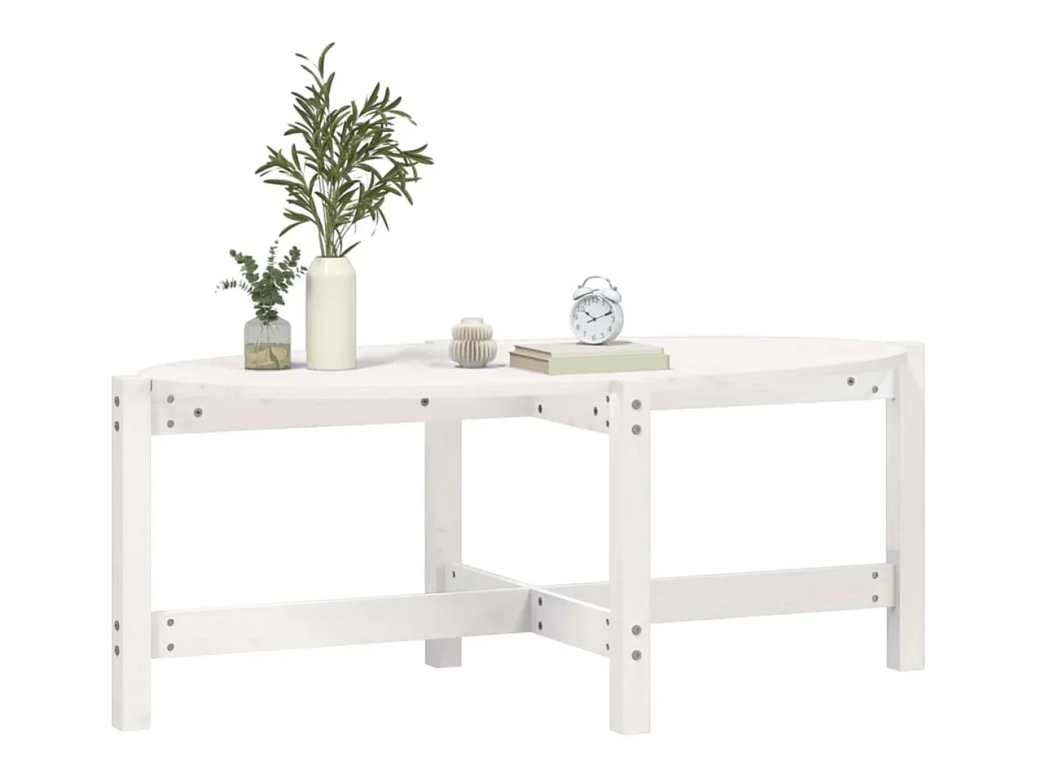 Mesa de centro | Mesa de apoio 118x63x45 cm madeira de pinho maciça^ Mesa De Centro